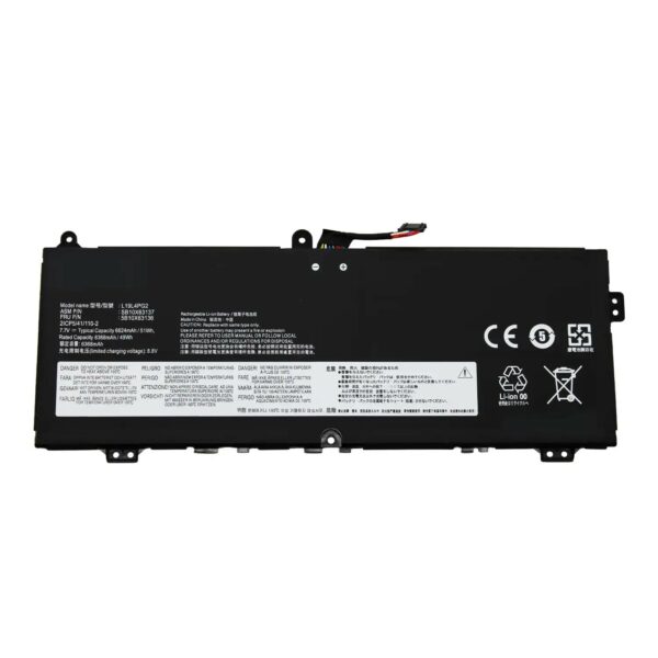Bateria L19M4PG2 7.7V 6360mAh para Portátil Lenovo IdeaPad Flex 5 CB-13IML05, ThinkPad C13 Yoga G1 Series