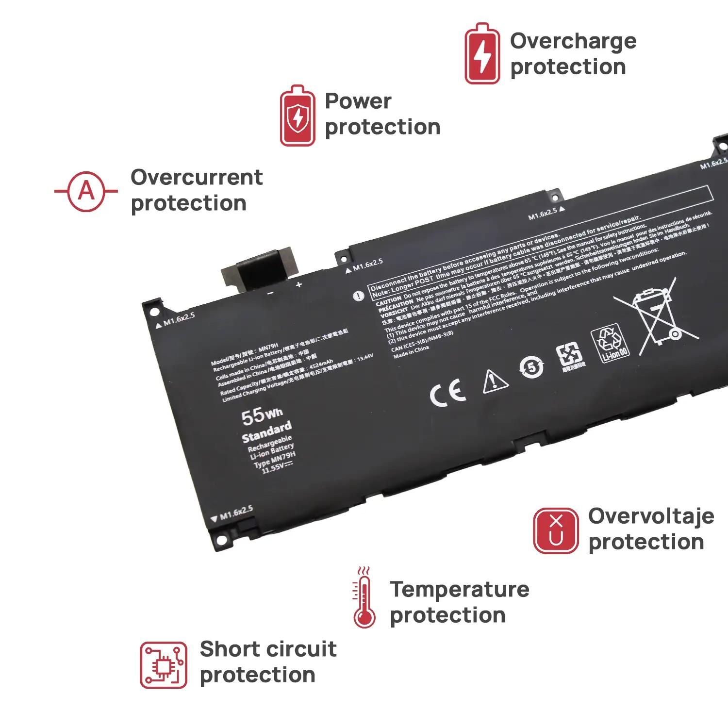 Bateria MN79H para Portátil Dell XPS 13 (9320, 9340, 9345, 9350) - Substituição de Alta Qualidade - Image 4