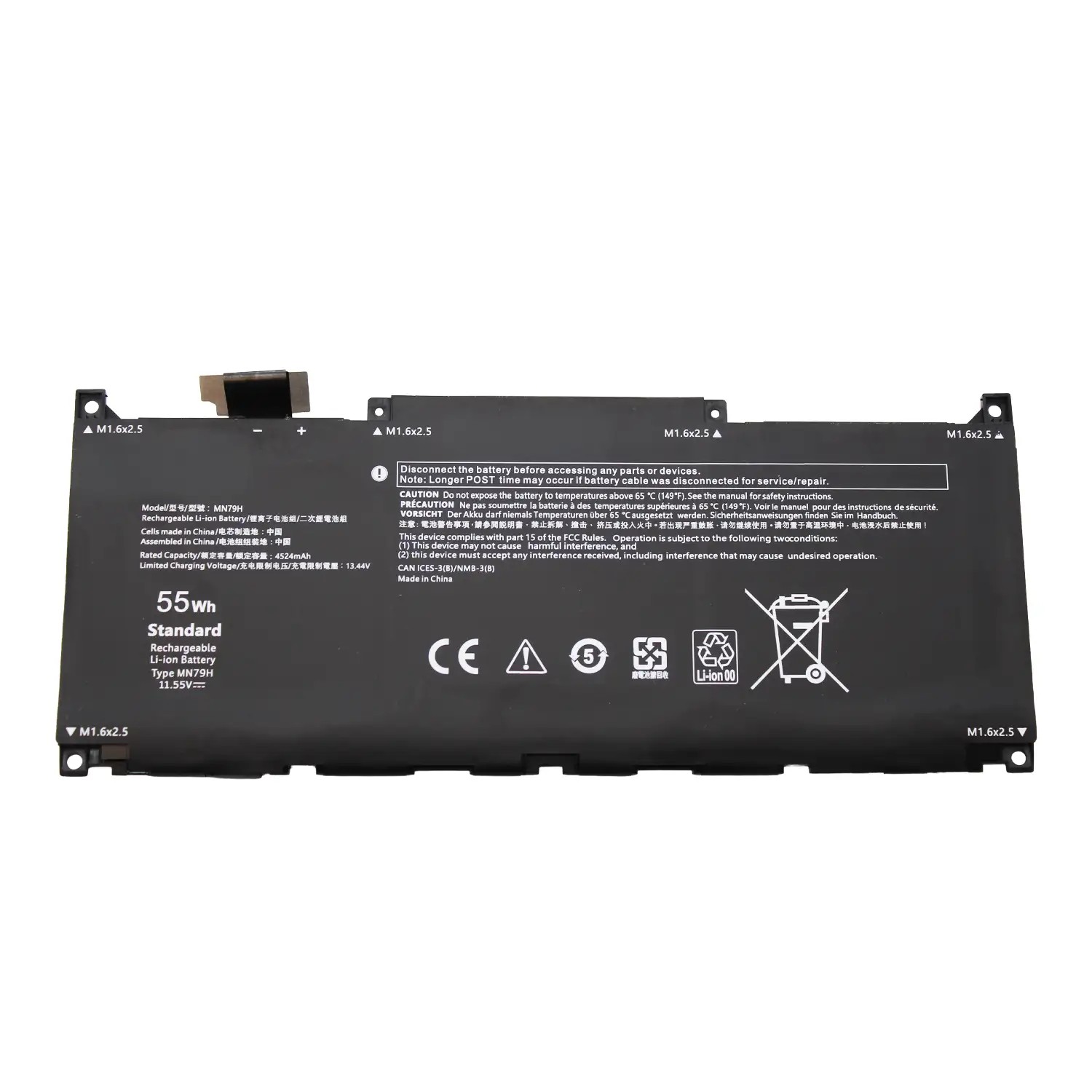Bateria MN79H para Portátil Dell XPS 13 (9320, 9340, 9345, 9350) - Substituição de Alta Qualidade