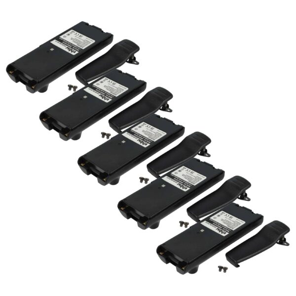 Bateria vhbw 2300 mAh 7.2V NiMH para Rádios Icom - Pack 5x com Clip de Cinto