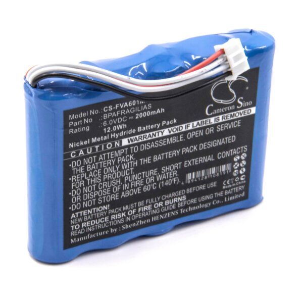 Bateria vhbw para Fresenius Injectomat MC Agilia - 6V 2000mAh NiMH