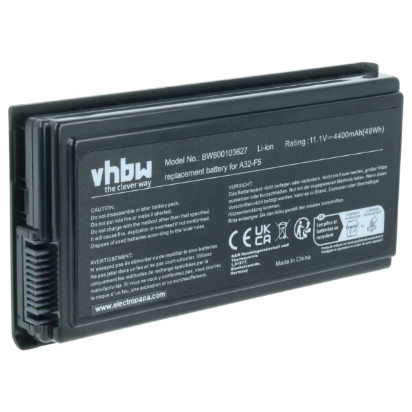 Bateria vhbw para Asus 70-NLF1B2000 - 4400 mAh 11.1 V Li-Ion