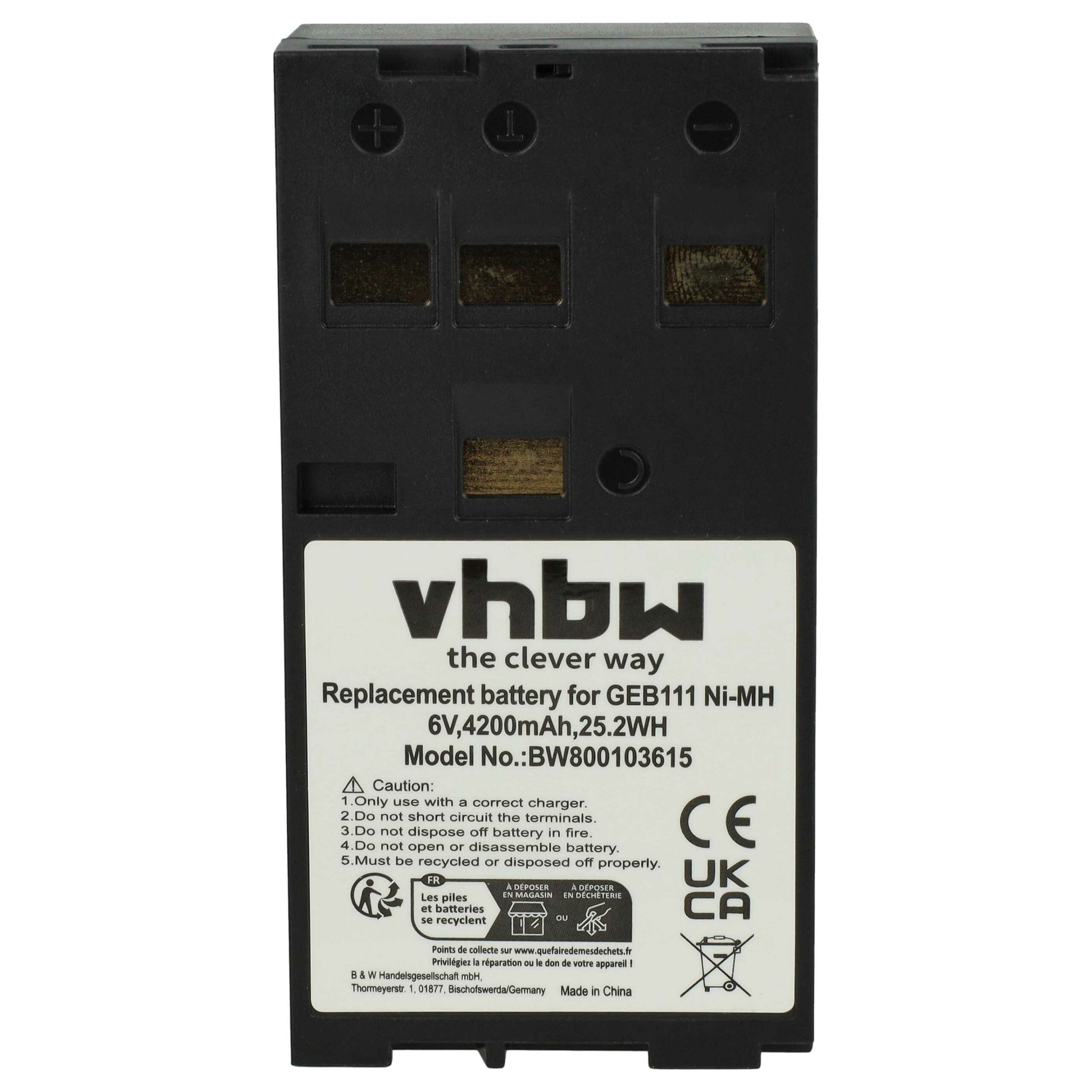 Bateria vhbw para Leica GeoSystems - 4200 mAh 6V NiMH (substitui GEB111, GEB121, 667147, 667318) - Image 3