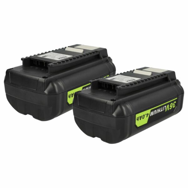 2x Bateria vhbw 36V 4Ah compatível com Ryobi BPL3626, BPL3640, BPL3650