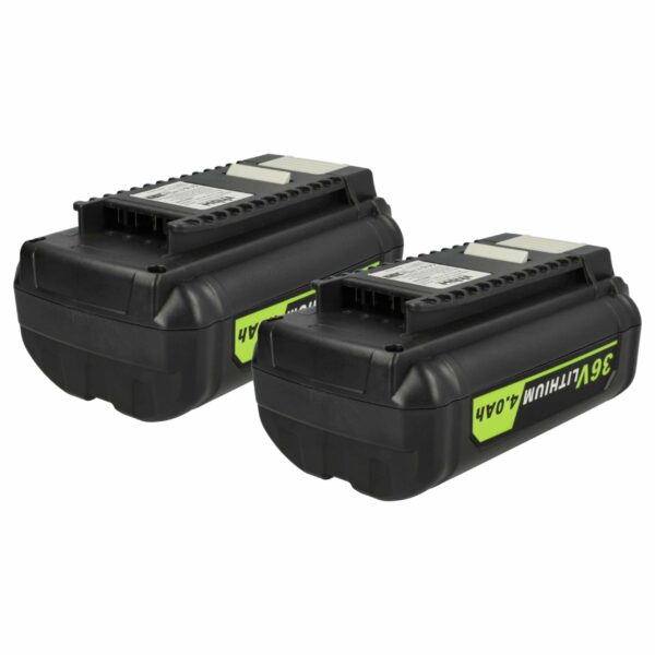 2x Bateria vhbw 36V 4Ah compatível com Ryobi BPL3626, BPL3640, BPL3650