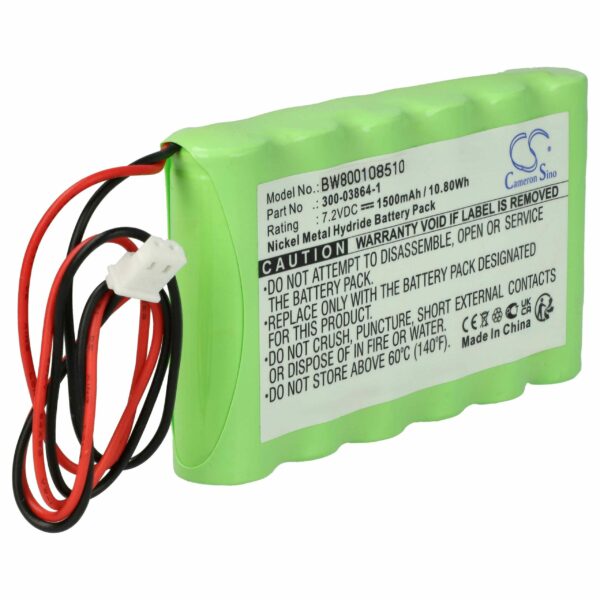 Bateria vhbw compatível com Bentel BW-B72K - 1500mAh, 7.2V