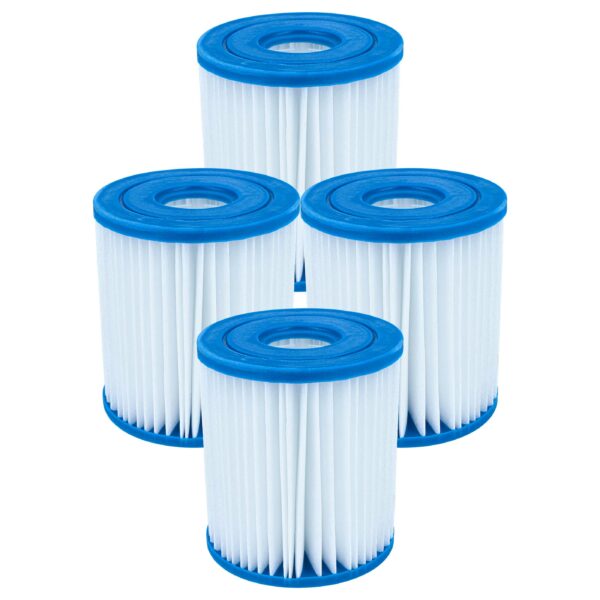 4 Cartuchos de Filtro para Piscina Intex 28125EH Easy Set Ocean Reef (Substitui 29007E Tipo H)