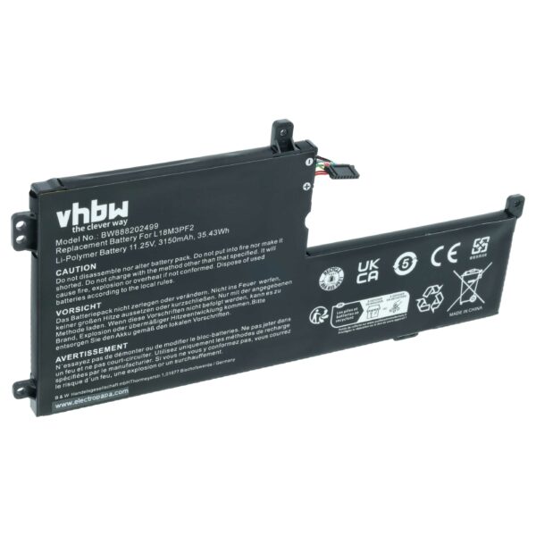 Bateria para Portátil vhbw para Lenovo IdeaPad L340, V155 - 3150 mAh, 11.25 V