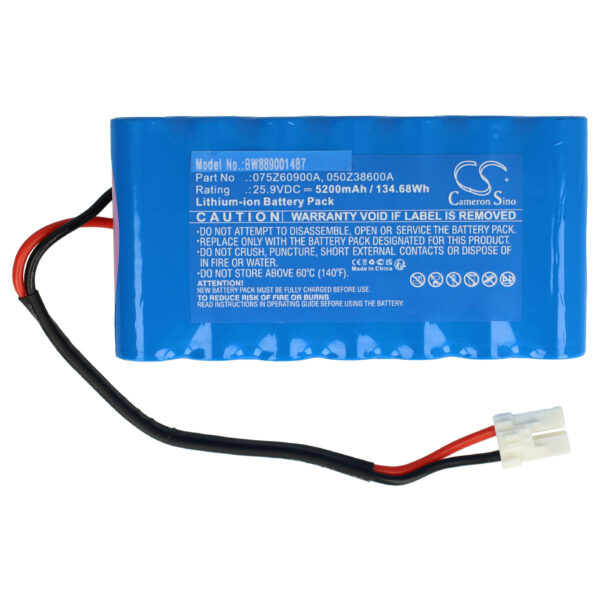 Bateria vhbw 5200 mAh 25.9 V Li-Ion para Cortadores Ambrogio - Substitui 050Z38600A, 050Z36600A, 075Z60900A