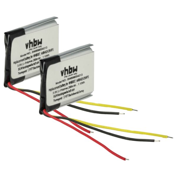 Bateria vhbw para Auscultadores Jabra Engage - 290 mAh 3.8 V Li-Ion (Pack 2x)