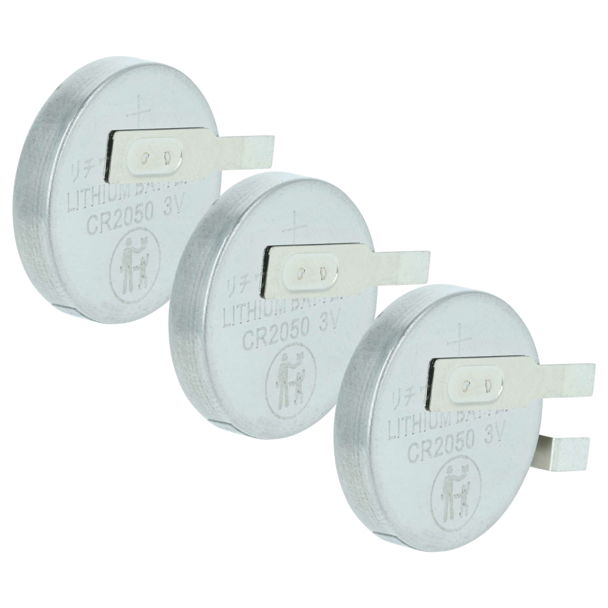 Bateria Recarregável Tipo Botão Maxell CR2050HR vhbw - 0,35 Ah 3V Li-Ion (Conjunto de 3)