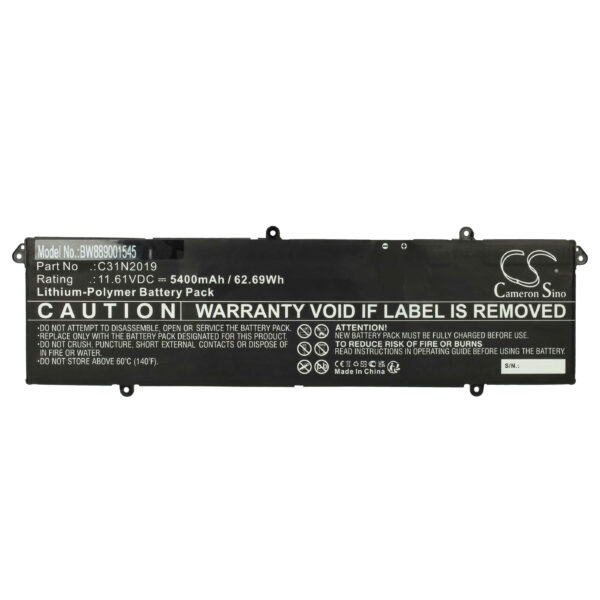 Bateria vhbw para ASUS Vivobook Pro 14 e Pro 15 - 5400 mAh 11.61 V Li-polymer