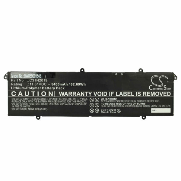 Bateria vhbw para ASUS Vivobook Pro 14 e Pro 15 - 5400 mAh 11.61 V Li-polymer