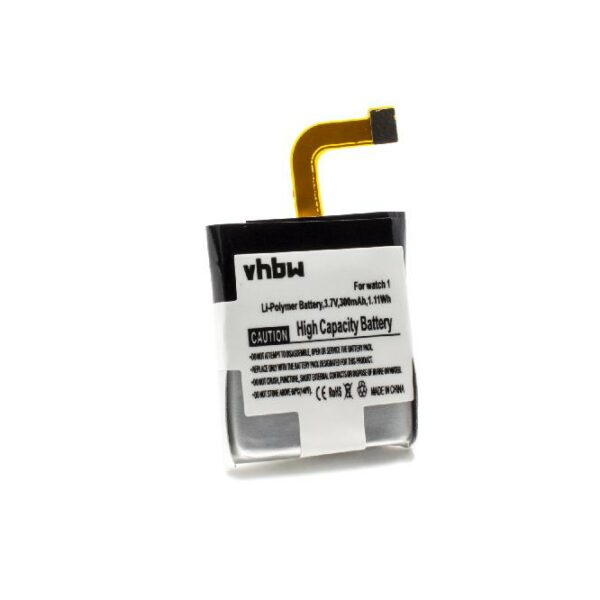 Bateria vhbw para Smartwatch Huawei 1ICP5/25/28 - 300 mAh 3.7V Li-polímero
