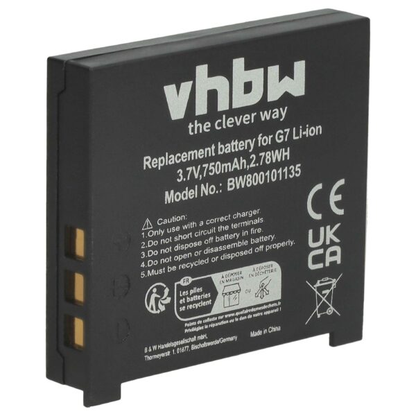 Bateria para Rato sem Fio Logitech - Substitui 190310-1000, 831410, 831409, 190310-1001 - 750 mAh 3.7 V Li-Ion