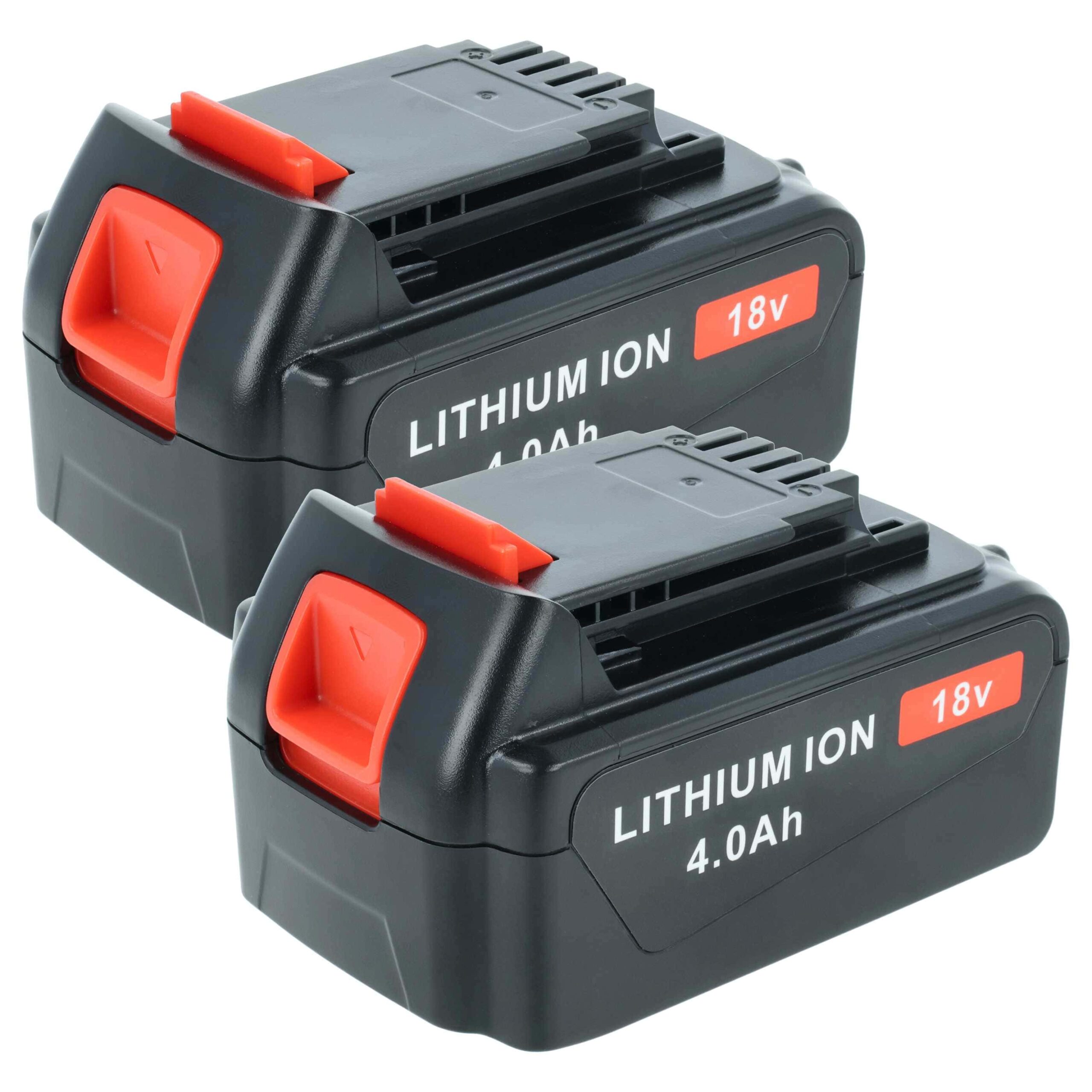 2x Bateria vhbw substitui Black & Decker BL1318, BL1518, BL1518-XJ - 4000 mAh, 18V, Li-Ion