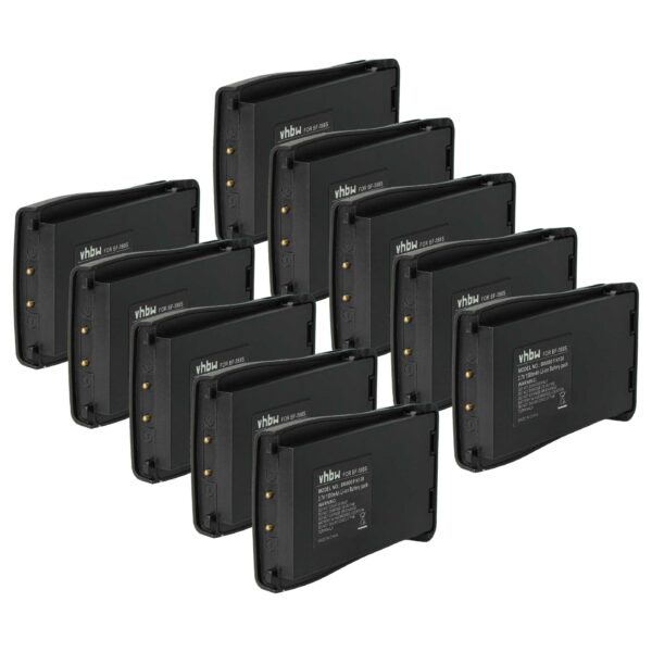Pack com 10 Baterias vhbw BL-1 para Baofeng/Retevis - 1500 mAh 3.7V Li-Ion