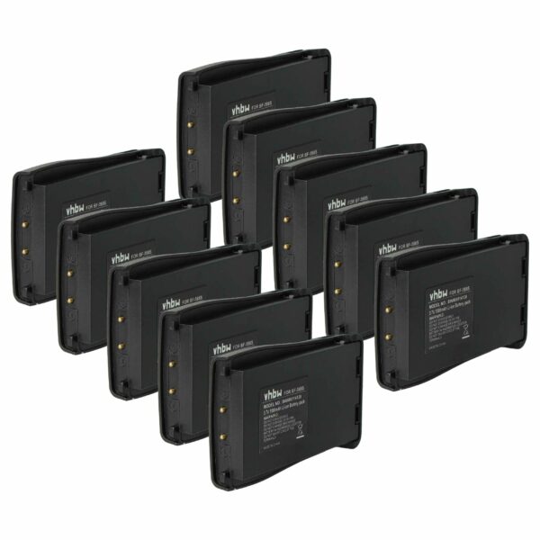 Pack com 10 Baterias vhbw BL-1 para Baofeng/Retevis - 1500 mAh 3.7V Li-Ion