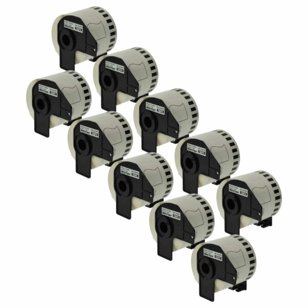10x vhbw Fita Etiquetadora Contínua Compatível com Brother DK-22205 Premium
