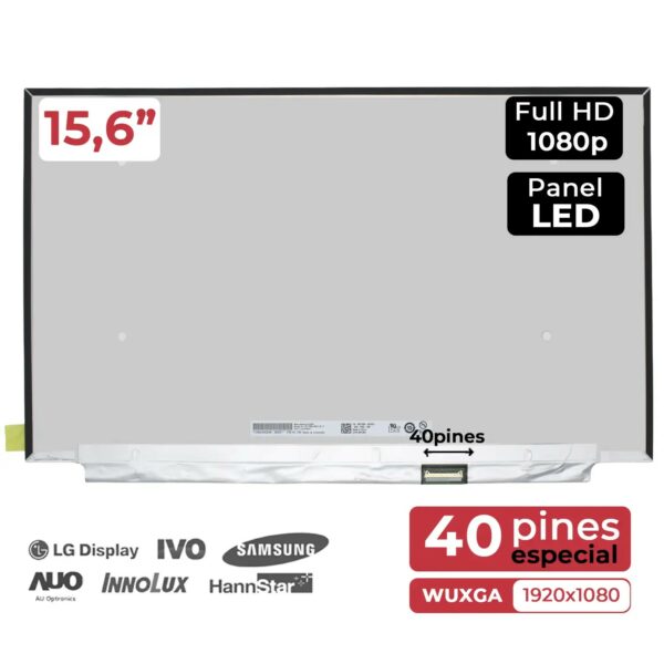 Ecrã Portátil B156HAN12.1 15.6" FHD 1920x1080 Mate 165Hz - 40 Pinos