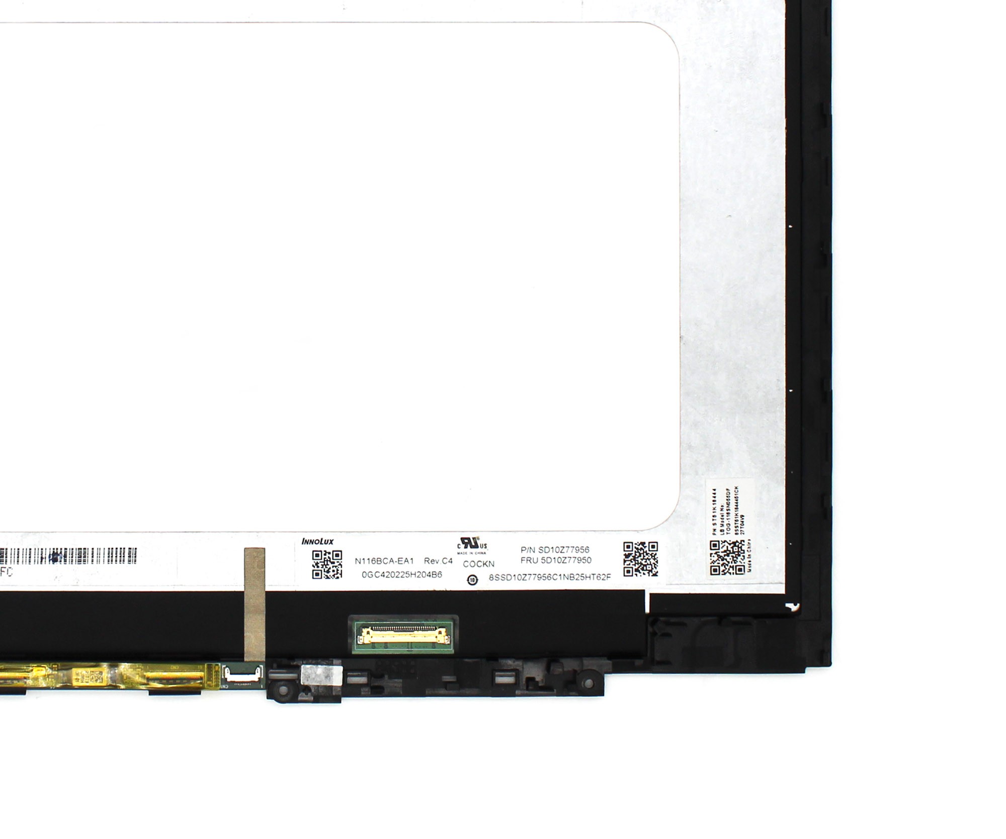 ECRÃ LED TÁTIL QUASE NOVO DE 11,6" PARA PORTÁTIL LENOVO 300W YOGA GEN 4 COM MOLDURA - Image 4