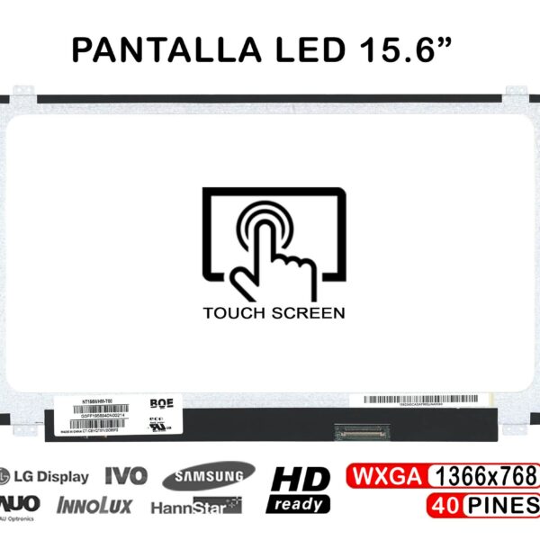 ECRÃ TÁTIL QUASE NOVO PARA PORTÁTIL LTN156AT40 15,6" 40 PINOS