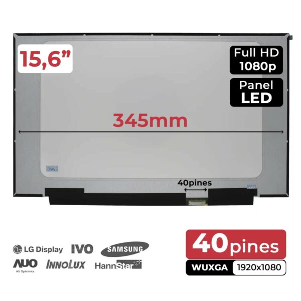 Ecrã LED 15.6" FHD 240Hz para Portátil MSI GE66 RAIDER 10SFS e Compatíveis | LQ156M1JW26