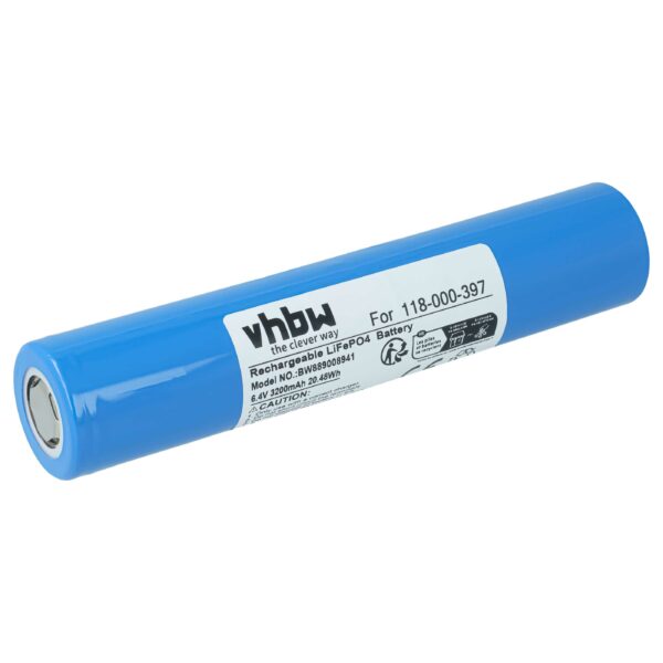 Bateria vhbw LiFePO4 6.4V 3200mAh para Lanterna Maglite ML150LRS e ML150LRSX