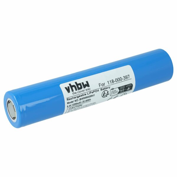 Bateria vhbw LiFePO4 6.4V 3200mAh para Lanterna Maglite ML150LRS e ML150LRSX