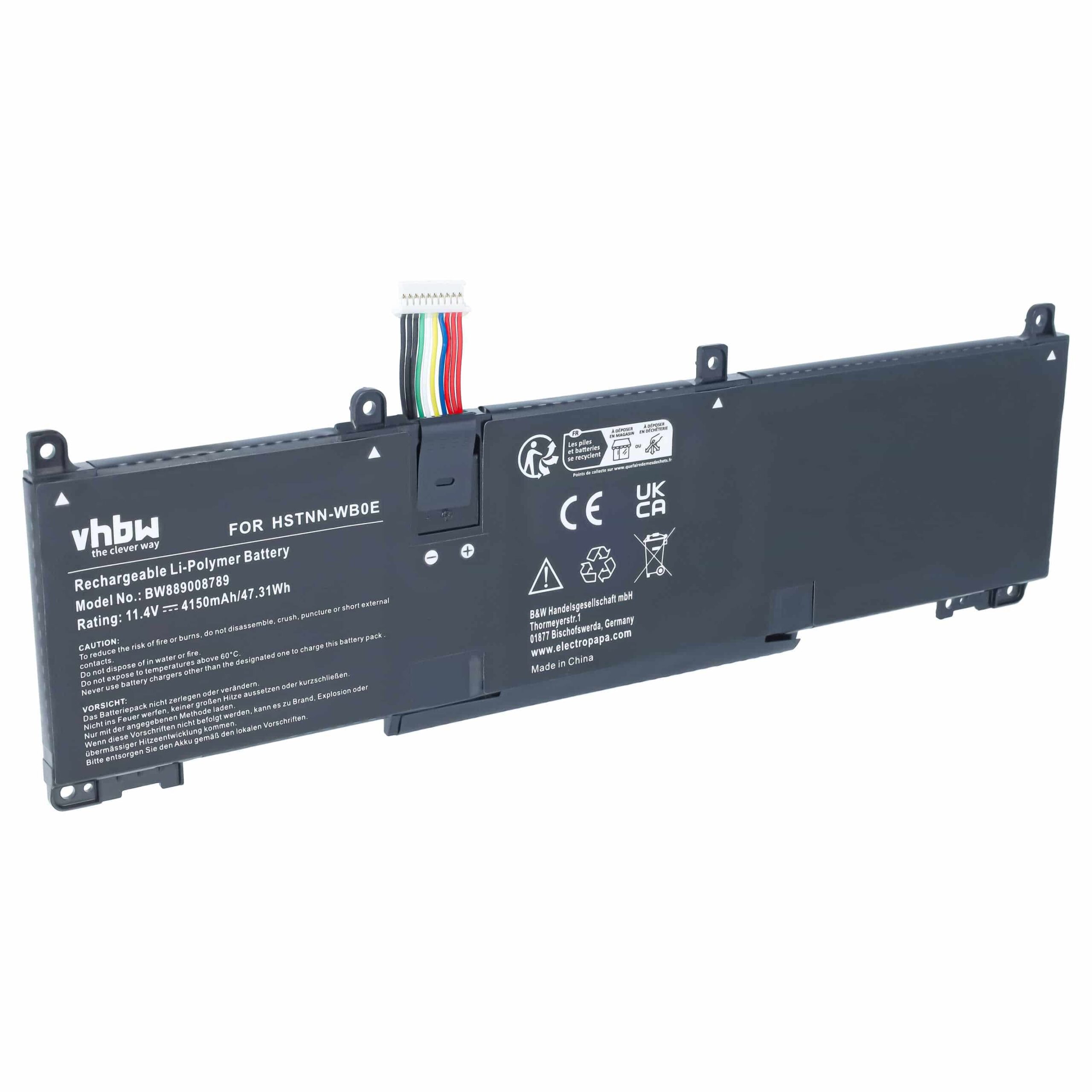 Bateria vhbw para Portáteis HP EliteBook e ProBook - 4150 mAh, 11.4 V, Li-Polímero