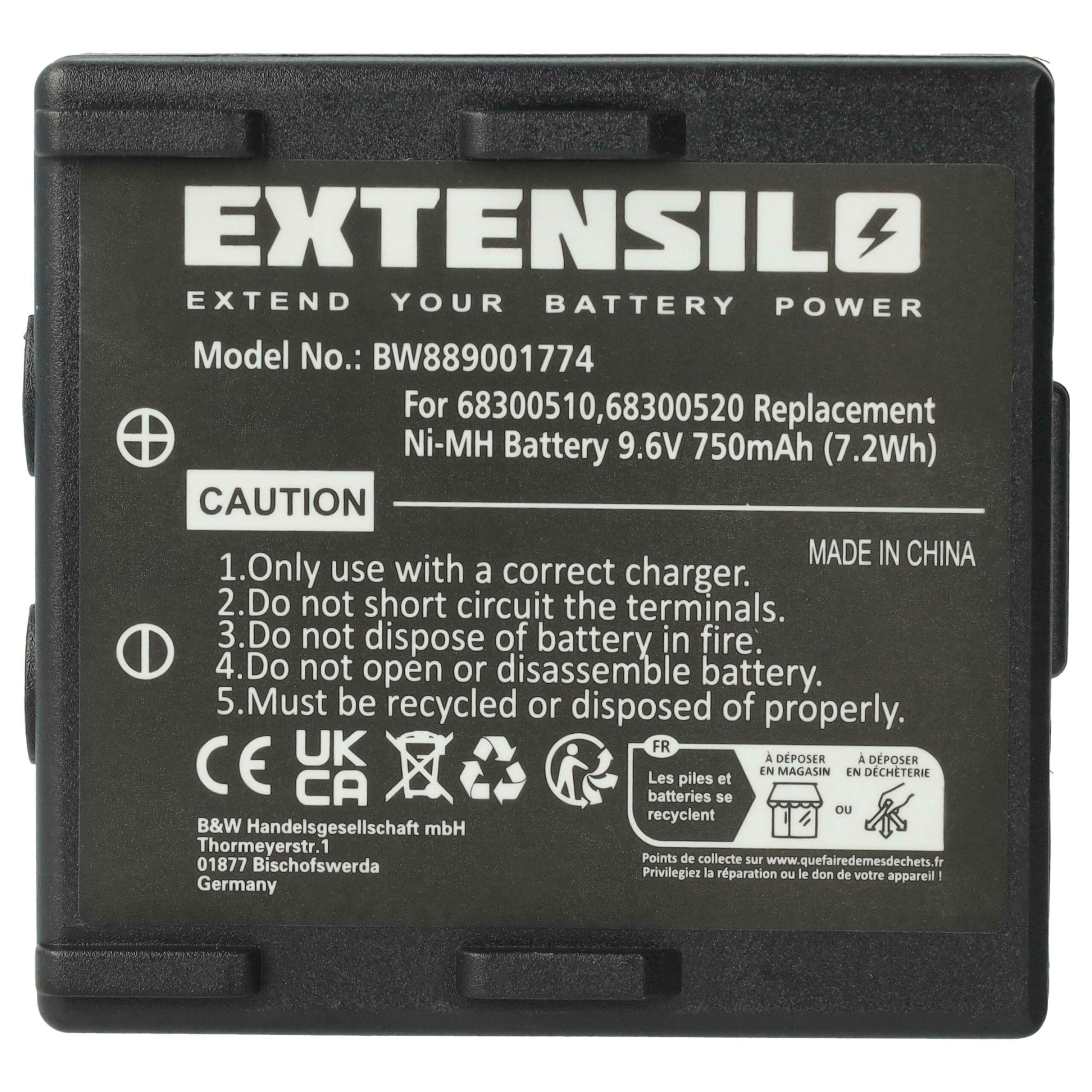 Pack 5x Bateria de Substituição para Telecomandos Abitron/Hetronic/Potain - 750 mAh NiMH - Image 3