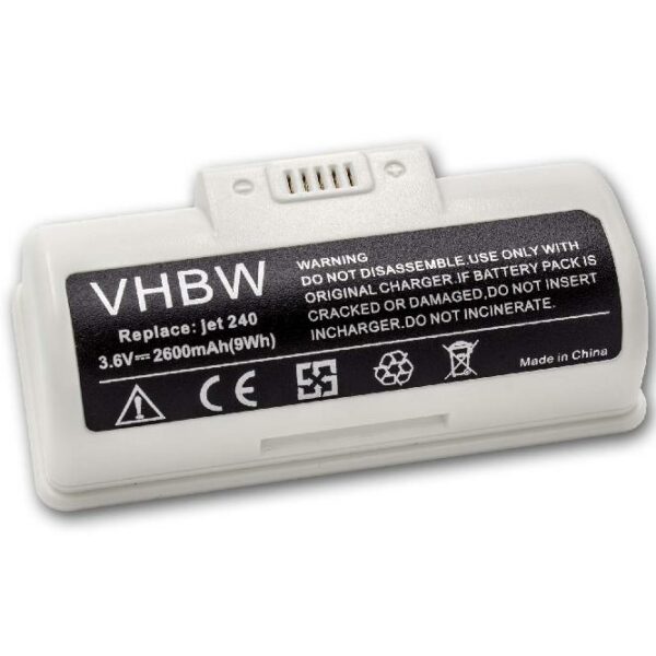 Bateria vhbw para iRobot 2600mAh, 3.6V, Li-Ion (compatível BC674, 4446040)