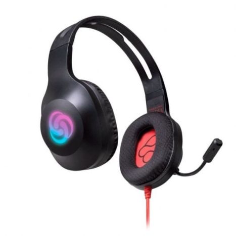 Auscultadores Gaming com Fio Blade Typhoon - LED RGB, Drivers 40mm, USB/Jack 3.5mm - Preto