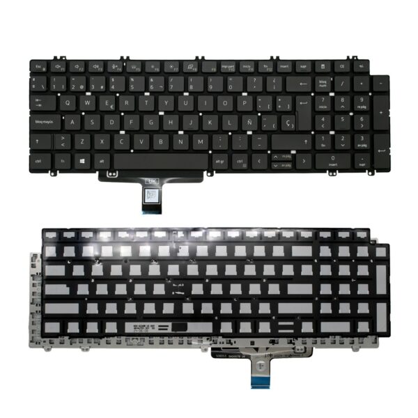 Teclado Retroiluminado ESP para Portátil DELL Latitude 5520 5521 5529 5530 Precision 3560 3561 3570 Series - Green Computer