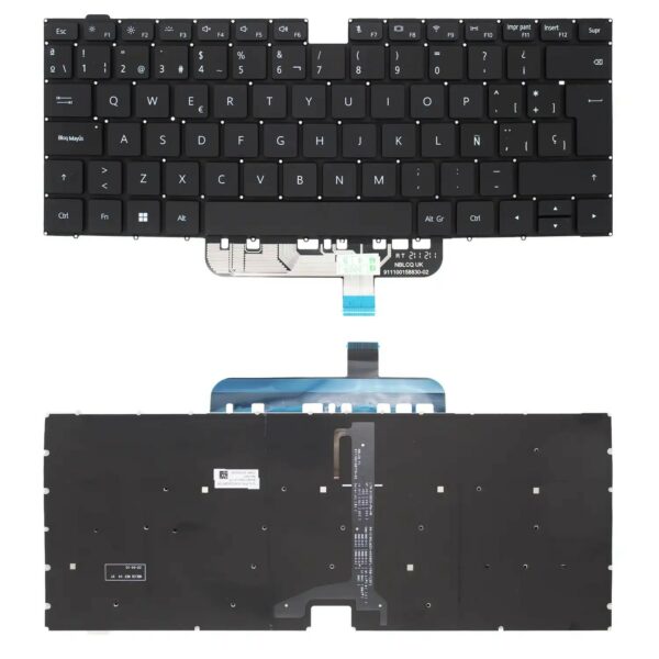 Teclado Retroiluminado Espanhol para Portátil Huawei MateBook D 14 / D 15 Series - P/N: 37H98TCHUW0