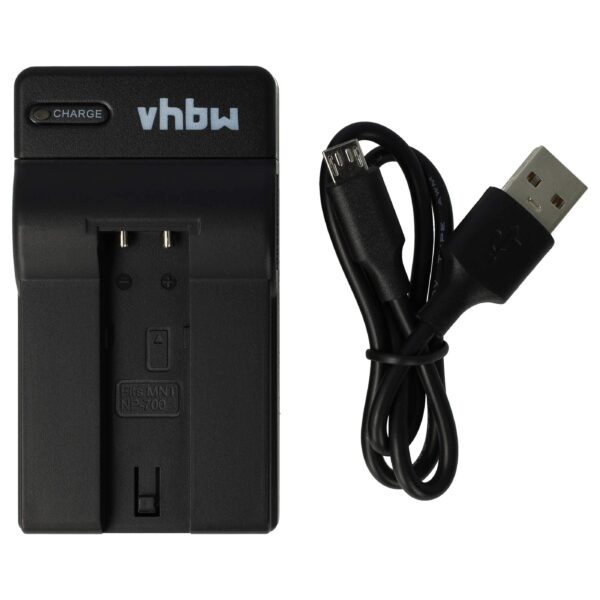 Carregador USB-C com Cabo para Câmara Pentax, Konica Minolta, Samsung e Sanyo vhbw