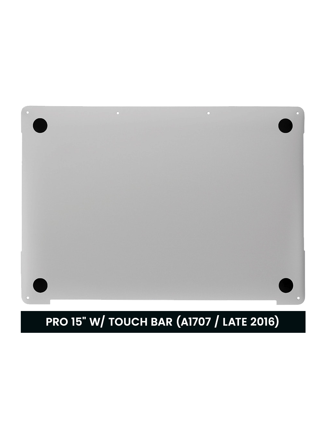 Tampa Inferior para MacBook Pro 15" A1707 (2016–2017) / A1990 (2018–2019) — OEM, Prateada - Image 2