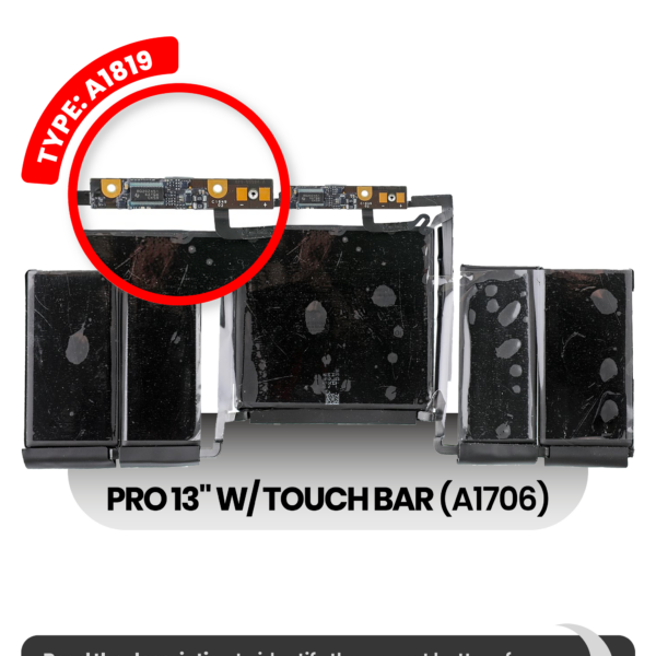 Bateria A1819 para Portátil Apple MacBook Pro 13" A1706 (2016-2017)