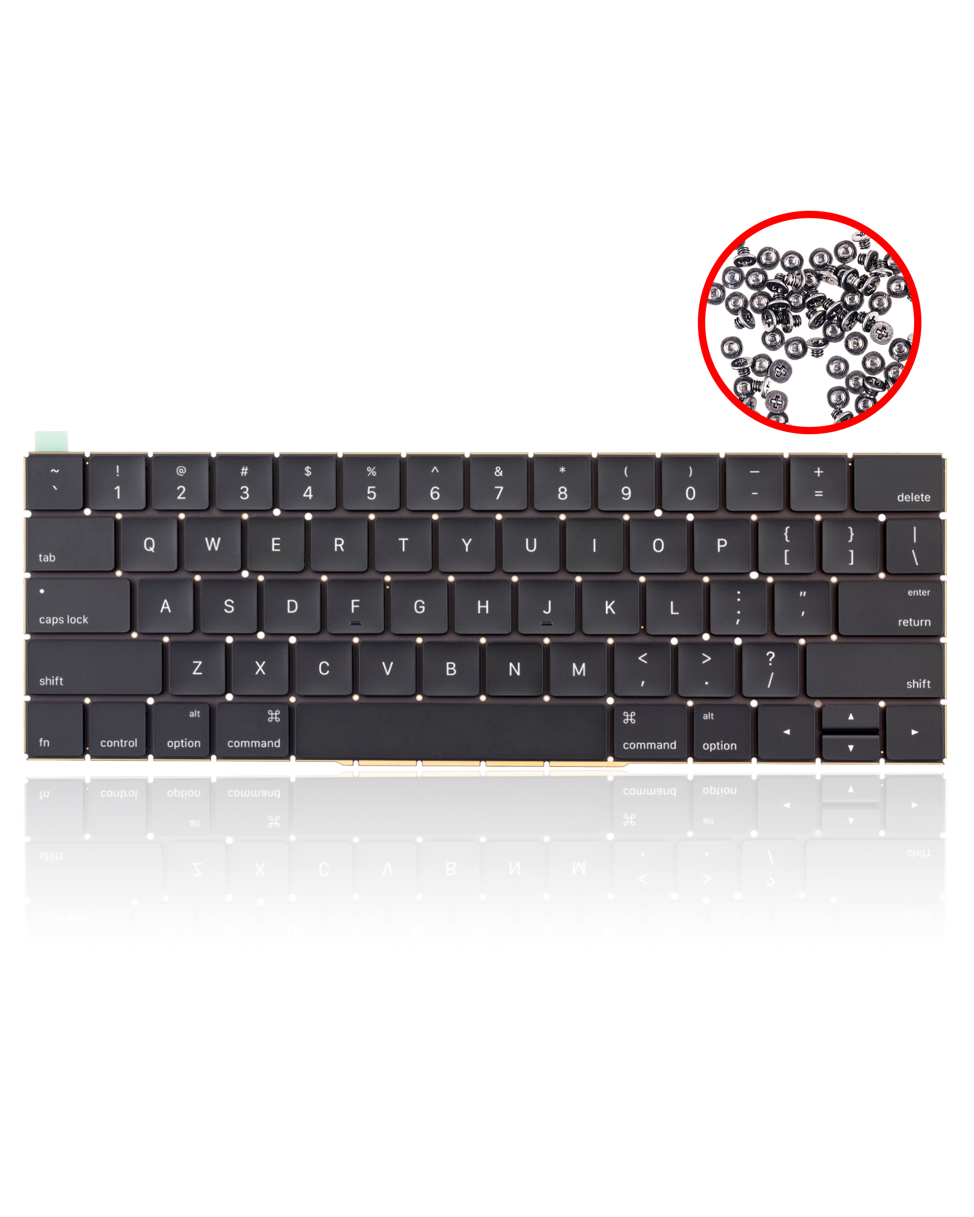 Keyboard com Retroiluminação e Parafusos para MacBook Pro 13"/15" A1706/A1707 (2016‑2017) – Substituição Premium para Portátil Apple