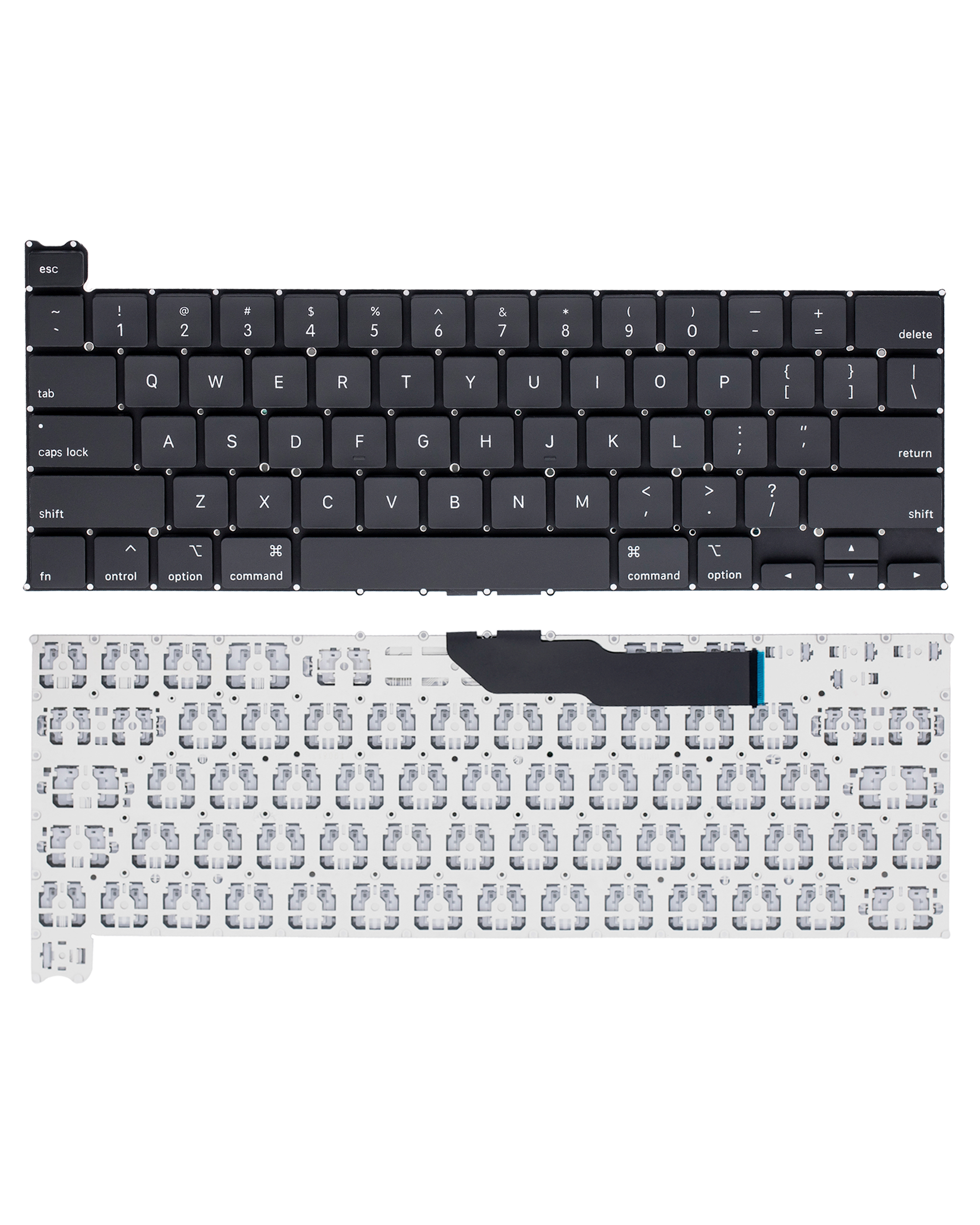 Teclado para Portátil MacBook Pro 13" A2251 (Mid 2020) com Retroiluminação e Parafusos (US English) - Image 2