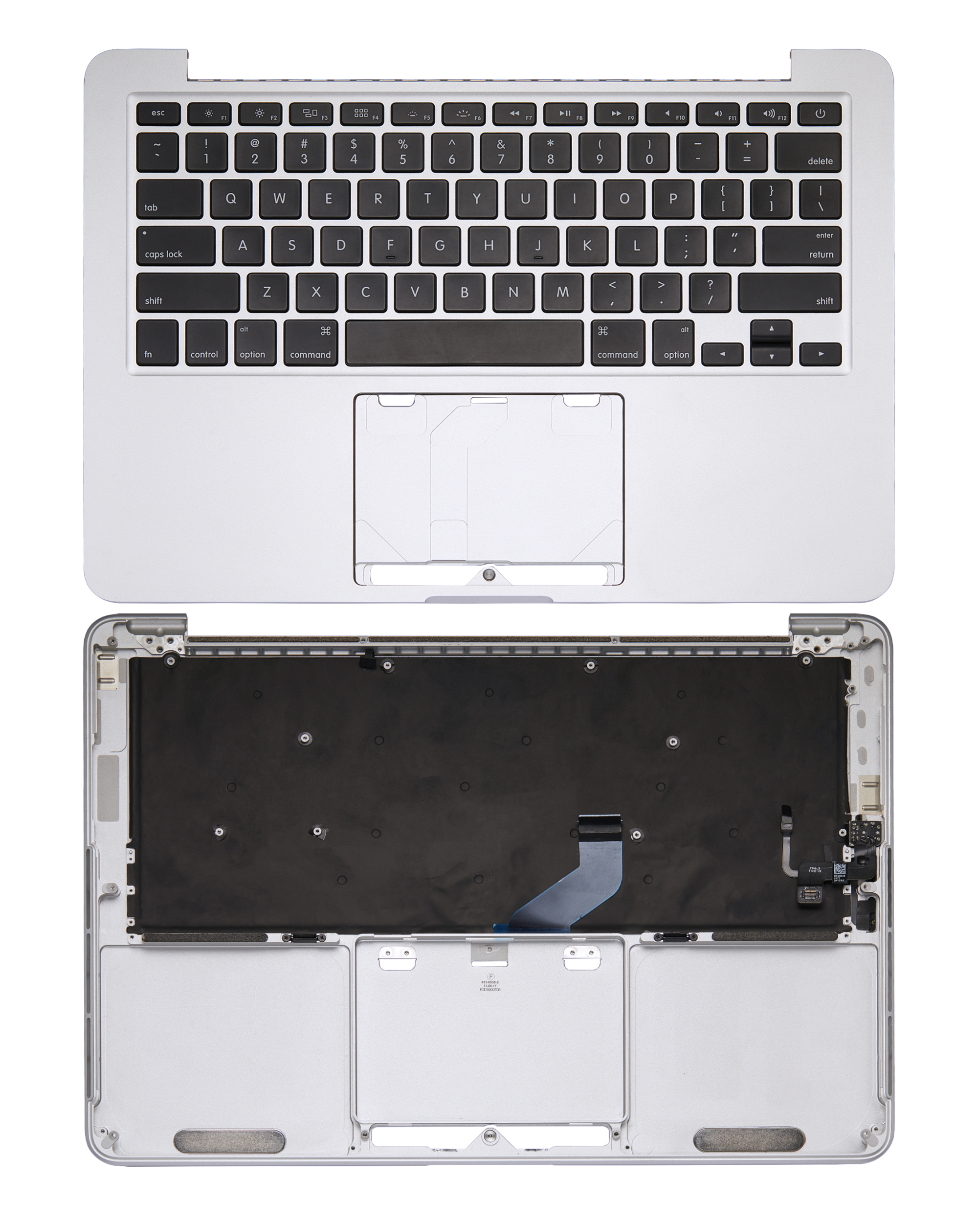 Top Case com Teclado ANSI US para Apple MacBook Pro 13" Retina A1425 (Late 2012 / Early 2013) — OEM Usado Grade A - Image 3