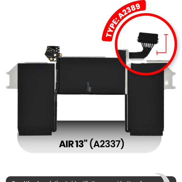 Bateria A2389 para Portátil Apple MacBook Air 13" A2337 (2020) M1