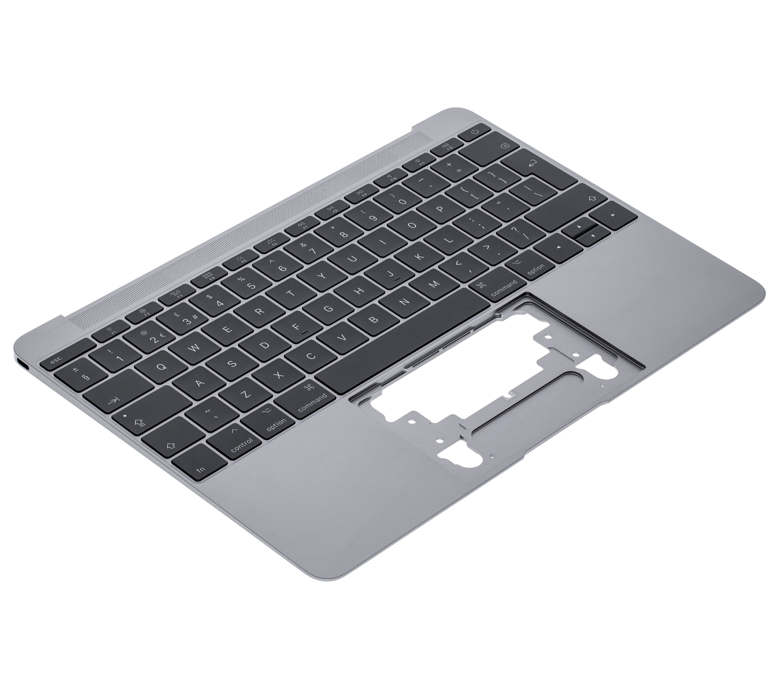 Top Case com Teclado ISO UK e Microfone para Portátil Apple MacBook Retina 12” A1534 (2016–2017) Space Gray — OEM Grade New - Image 4
