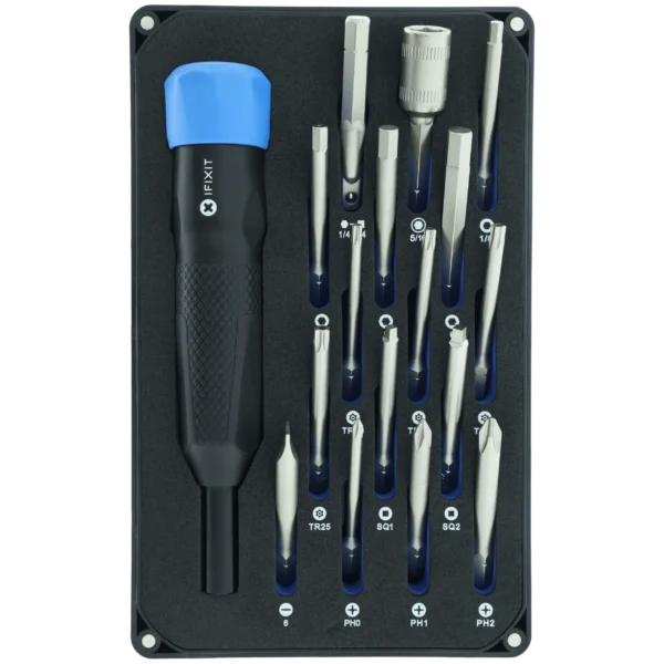 Kit de Chaves de Precisão iFixit Megalodon 16-Bit com Pontas Longas