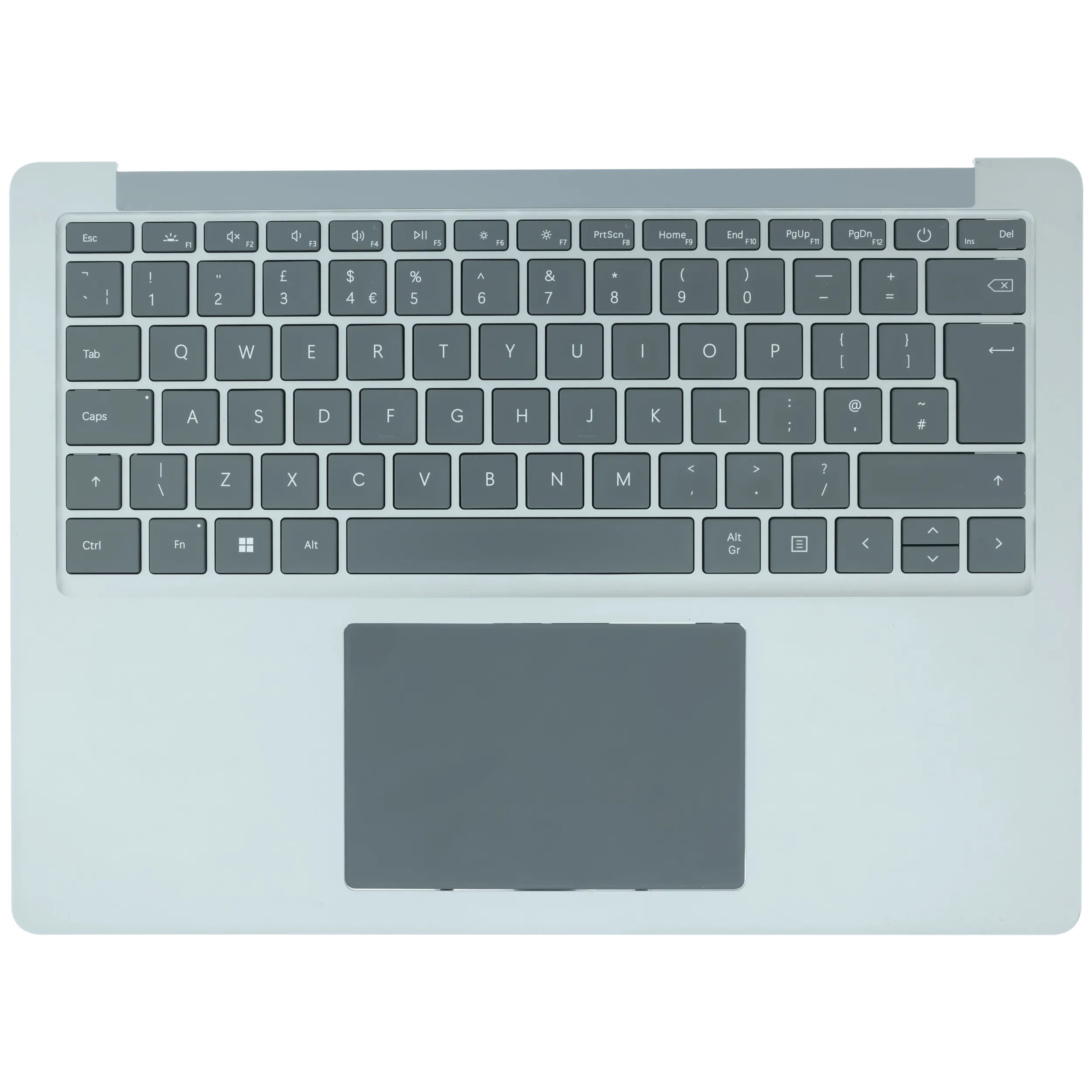 Top Case com Teclado para Portátil Microsoft Surface Laptop 4 13.5" (1950) Platinum EU