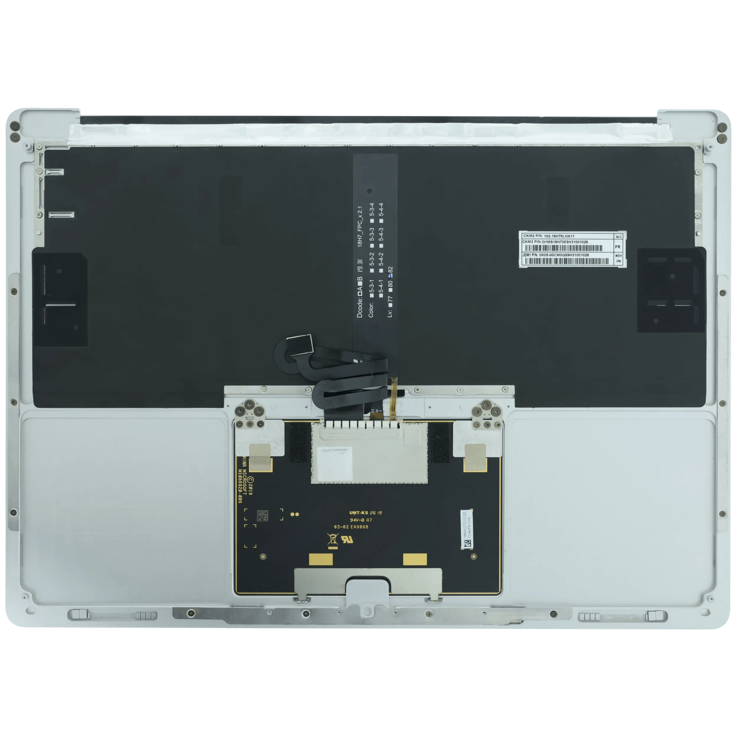 Top Case com Teclado para Portátil Microsoft Surface Laptop 4 13.5" (1950) Platinum EU - Image 3
