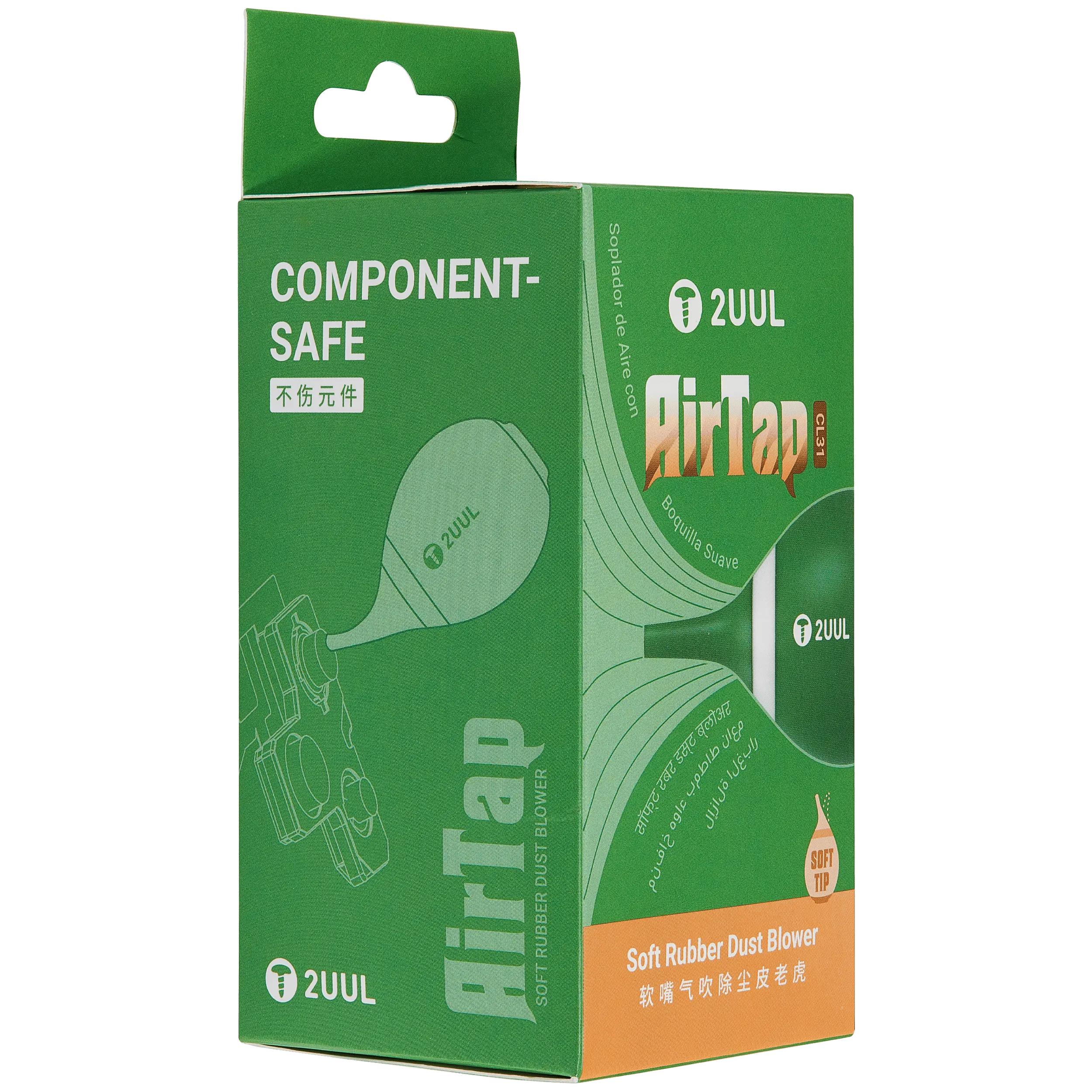 2UUL CL31 AirTap – Soprador Manual de Pó em Borracha Macia para Limpeza de Portáteis e Equipamentos Eletrónicos - Image 4