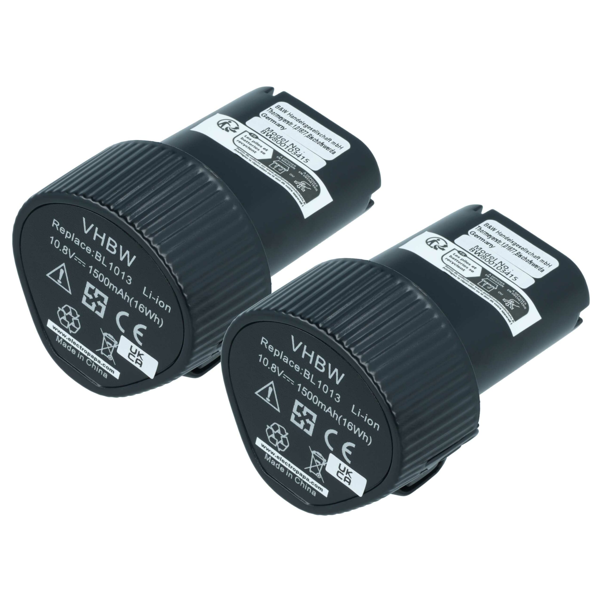 2x Baterias vhbw para Ferramentas Makita 194551-4 1500 mAh 10.8 V Li-Ion