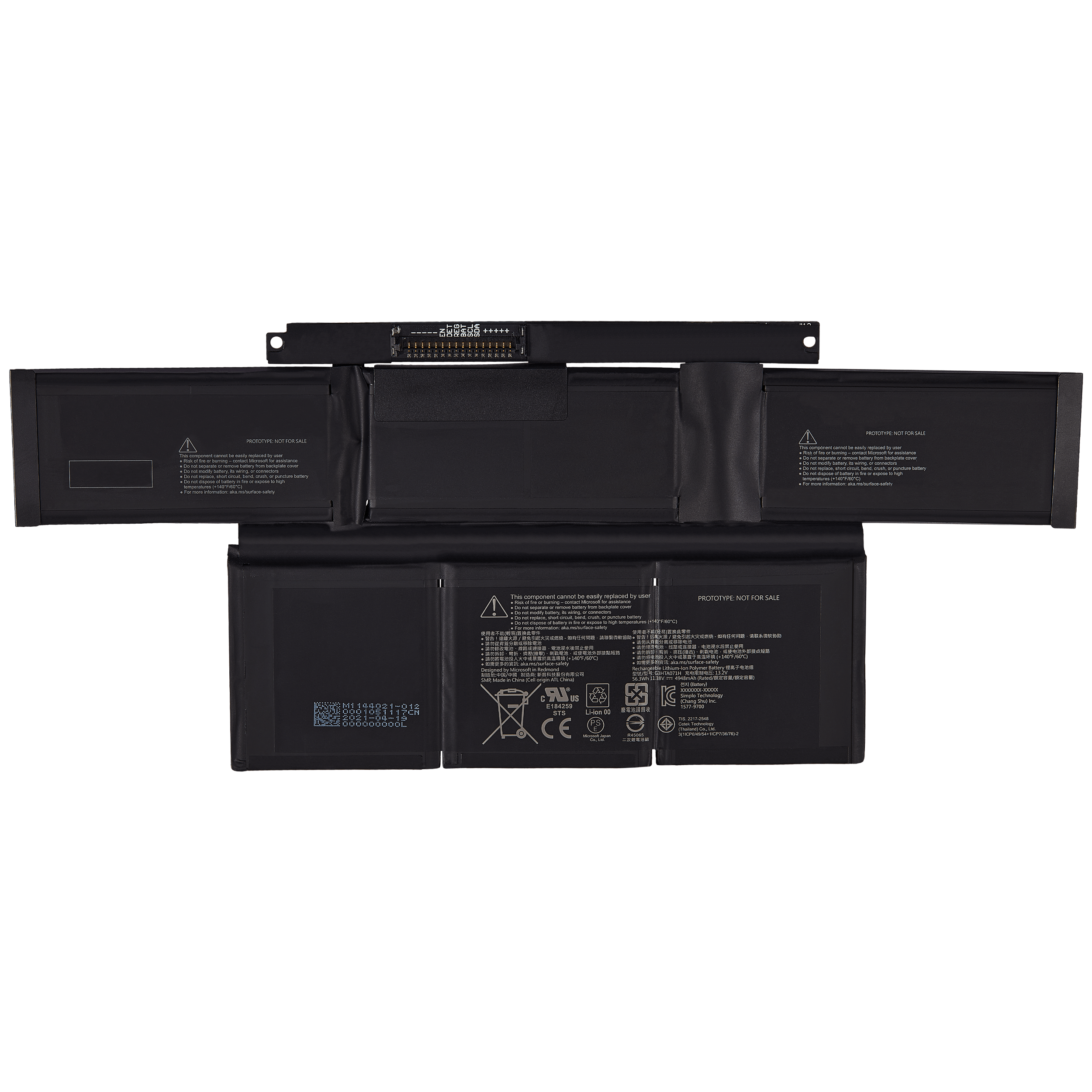 Bateria de Substituição para Microsoft Surface Laptop Studio (1964) – Alta Performance - Image 3