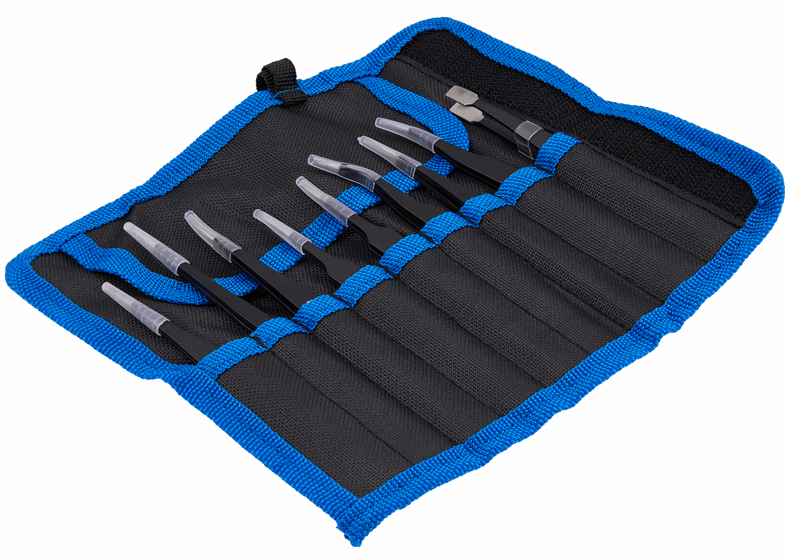 Conjunto de Pinças em Aço Inoxidável com Bolsa de Transporte – 9 Peças – Alta Precisão para o seu Portátil - Image 3